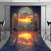 Aperturee - Aperturee Beautiful Scenery Sunset Architecture Sweep Backdrop